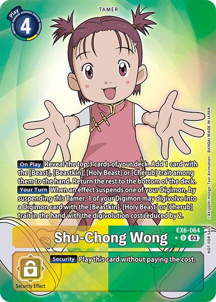 Shu-Chong Wong (Box Promotion Pack: Infernal Ascension) - EX6-064 - Uncommon