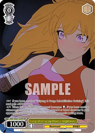 Yang: Waking up From a Nightmare (OFR) - RWBY/WXE01-02OFROFR - Over-Frame Rare