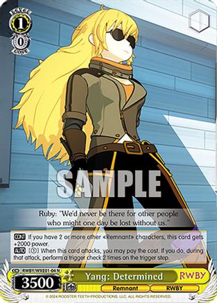 Yang: Determined - RWBY/WXE01-04N - Normal