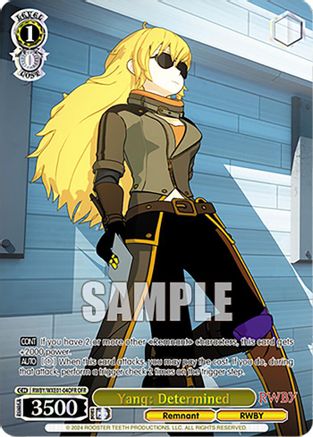 Yang: Determined (OFR) - RWBY/WXE01-04OFROFR - Over-Frame Rare