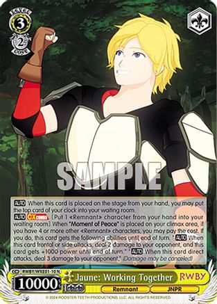 Jaune: Working Together - RWBY/WXE01-10N - Normal