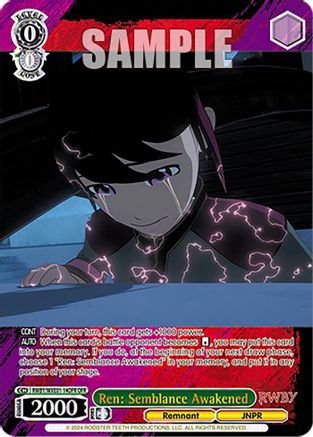 Ren: Semblance Awakened (OFR) - RWBY/WXE01-14OFROFR - Over-Frame Rare