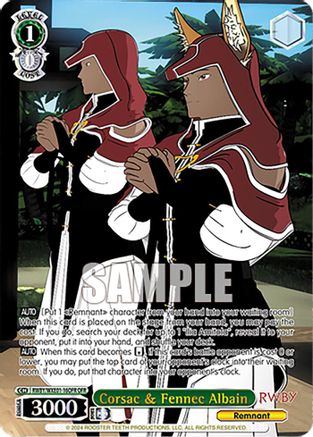 Corsac & Fennec Albain (OFR) - RWBY/WXE01-16OFROFR - Over-Frame Rare