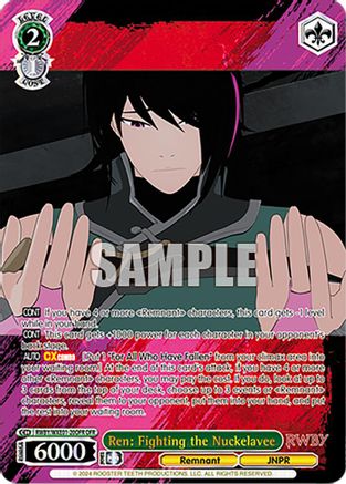 Ren: Fighting the Nuckelavee (OFR) - RWBY/WXE01-20OFROFR - Over-Frame Rare