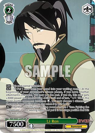 Li Ren (OFR) - RWBY/WXE01-22OFROFR - Over-Frame Rare