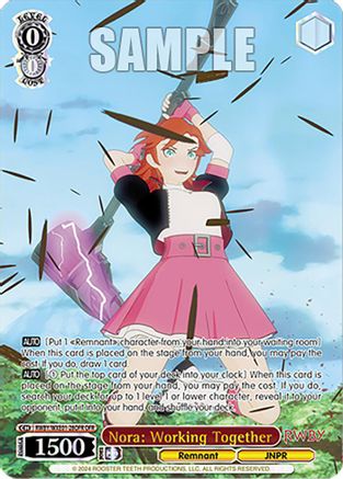 Nora: Working Together (OFR) - RWBY/WXE01-28OFROFR - Over-Frame Rare