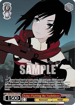 Ruby: Fighting the Nuckelavee (OFR) - RWBY/WXE01-29OFROFR - Over-Frame Rare