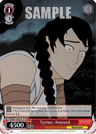 Tyrian: Amused - RWBY/WXE01-35N - Normal