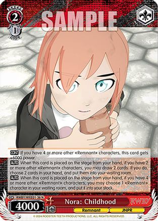 Nora: Childhood - RWBY/WXE01-36N - Normal