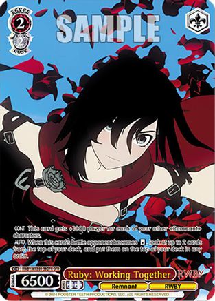 Ruby: Working Together (OFR) - RWBY/WXE01-38OFROFR - Over-Frame Rare