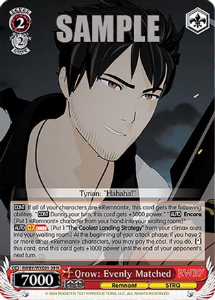 Qrow: Evenly Matched - RWBY/WXE01-39N - Normal