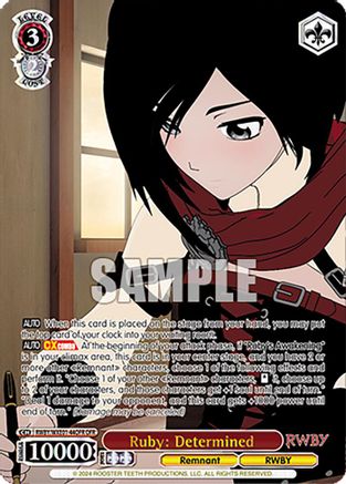 Ruby: Determined (OFR) - RWBY/WXE01-44OFROFR - Over-Frame Rare