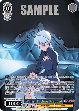 Weiss: Feeling Trapped (OFR) - RWBY/WXE01-48OFROFR - Over-Frame Rare