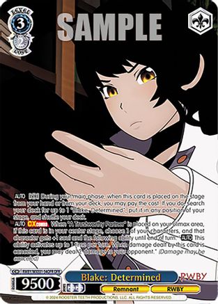 Blake: Determined (OFR) - RWBY/WXE01-54OFROFR - Over-Frame Rare