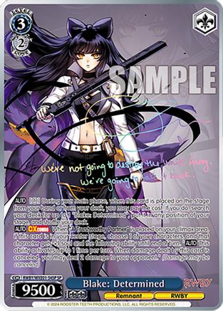 Blake: Determined (SP) - RWBY/WXE01-54SPSP - Special Rare