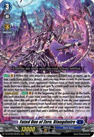 Fated One of Zero, Blangdmire - DZ-BT02/004EN - Triple Rare