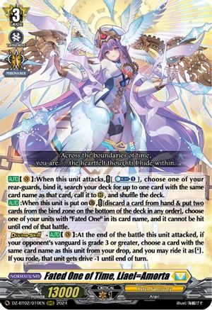 Fated One of Time, Liael=Amorta - DZ-BT02/010EN - Triple Rare