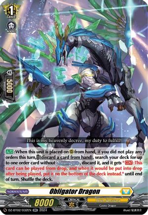 Obligator Dragon - DZ-BT02/032EN - Double Rare