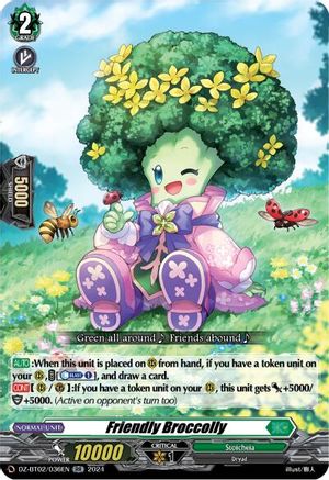 Friendly Broccolly - DZ-BT02/036EN - Double Rare