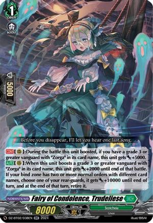 Fairy of Condolence, Trudeliese - DZ-BT02/038EN - Double Rare