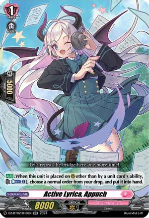 Active Lyrica, Appuch - DZ-BT02/040EN - Double Rare