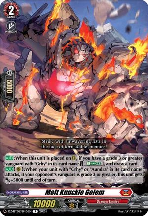 Melt Knuckle Golem - DZ-BT02/045EN - Rare