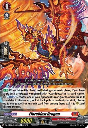 Flareblow Dragon - DZ-BT02/046EN - Rare