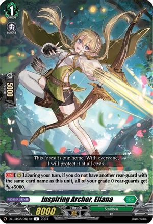 Inspiring Archer, Eliana - DZ-BT02/061EN - Rare