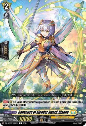 Danseuse of Slender Sword, Dianna - DZ-BT02/097EN - Common