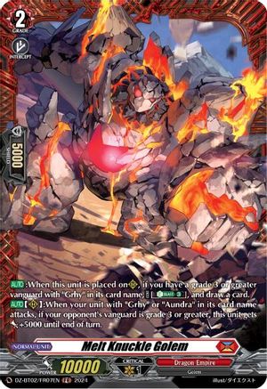 Melt Knuckle Golem (FR) - DZ-BT02/FR07EN - Frame Rare