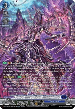 Fated One of Zero, Blangdmire (SR) - DZ-BT02/SR08EN - Silver Rare