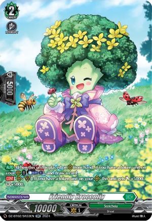 Friendly Broccolly (SR) - DZ-BT02/SR33EN - Silver Rare