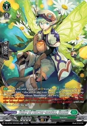 Fairy of Flower-nectar, Coutir (SR) - DZ-BT02/SR34EN - Silver Rare