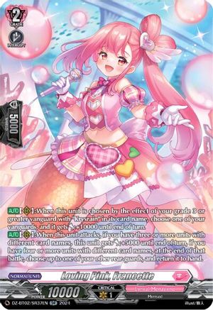 Loving Pink, Francette (SR) - DZ-BT02/SR37EN - Silver Rare