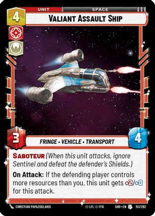 Valiant Assault Ship - 151/262 - Uncommon