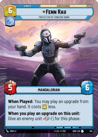 Fenn Rau - Protector of Concord Dawn (Hyperspace) - 341 - Uncommon