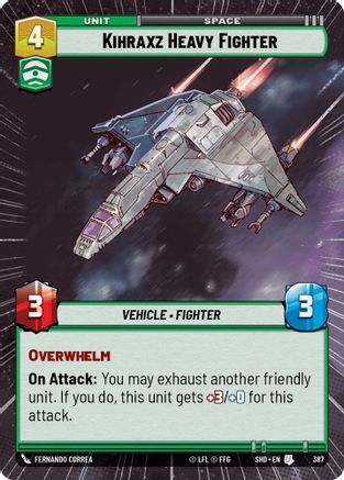 Kihraxz Heavy Fighter (Hyperspace) - 387 - Uncommon