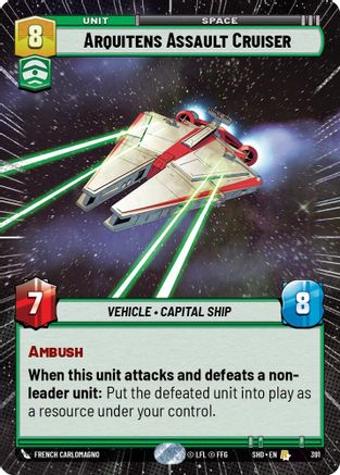 Arquitens Assault Cruiser (Hyperspace) - 391 - Rare