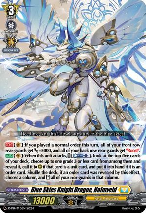 Blue Skies Knight Dragon, Halmveld - D-PR/415EN - Promo