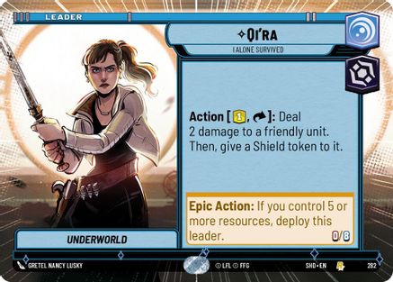 Qi'ra - I Alone Survived (Hyperspace) - 282 - Rare