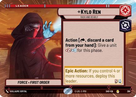 Kylo Ren - Rash and Deadly (Hyperspace) - 290 - Rare