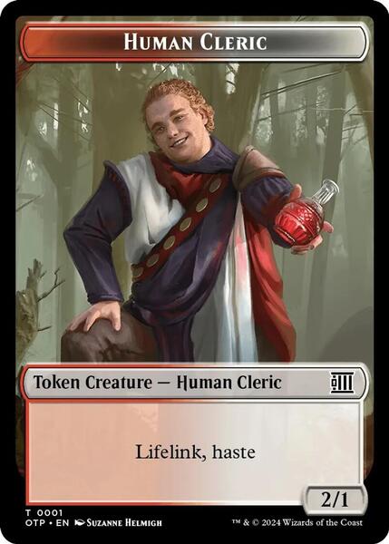Human Cleric // Plot Token (TOTP)