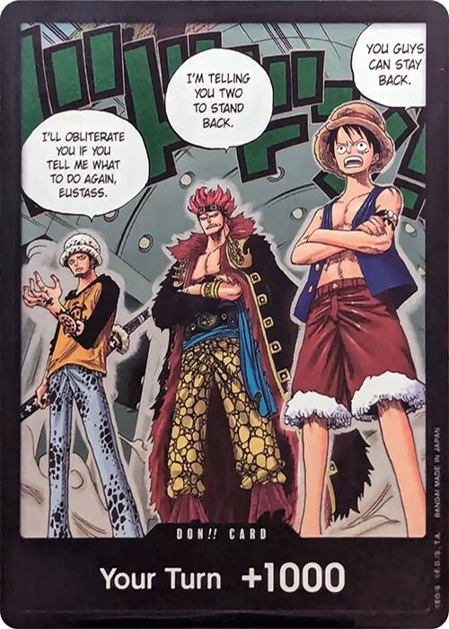 DON!! Card (Trafalgar Law, Eustass Kid and Monkey.D.Luffy) (Double Pack Set Vol. 4) - OP07 - DON!!