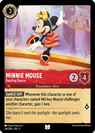 Minnie Mouse (Dazzling Dancer) - 126/204 - Uncommon