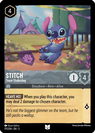 Stitch (Team Underdog) - 171/204 - Uncommon