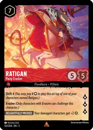 Ratigan (Party Crasher) - 123/204 - Rare
