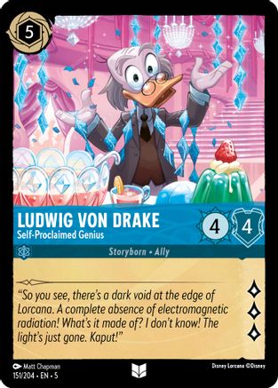 Ludwig Von Drake (Self-Proclaimed Genius) - 151/204 - Uncommon