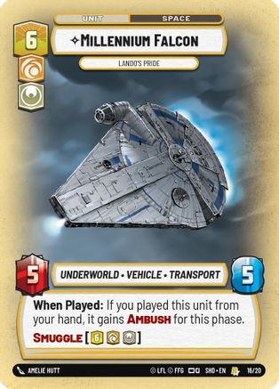 Millennium Falcon - Lando's Pride - Weekly Play Promo - 16/20 - Rare