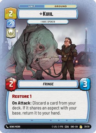 Kuiil - I Have Spoken - Weekly Play Promo - 20/20 - Rare