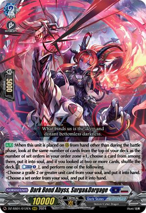 Dark Bond Abyss, Surga&Dargage - DZ-SS01/012EN - Triple Rare